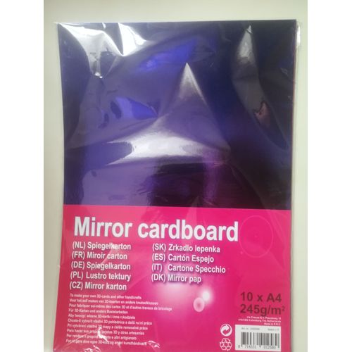 10 Feuilles Carton Miroir A4 245g/M2 Pour Scrapbooking, Carterie, Dcoration...