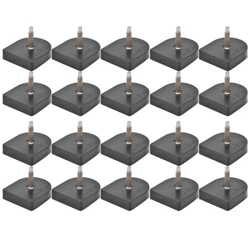 10 Paires D'embouts De Remplacement Pour Talons Hauts, Chevilles De Talon, Accessoires De Reparation De Chaussures, 612a, Noir, 16 X 16
