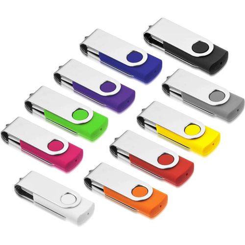 10 Pcs 16 Go Usb Flash Memory Stick Pen Drive Usb 2.0 De Stockage De Pouce U Disque 16 Go 10 Couleurs[LOT6241523]