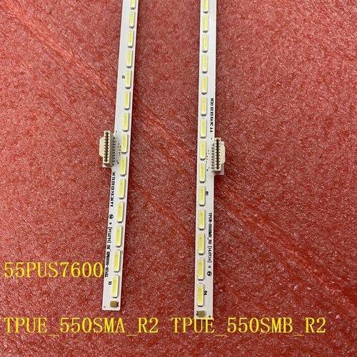 10 PCS For 5 TV Kit 2 bandes rtro-clairage LED Nipseyteko 55PUS7600