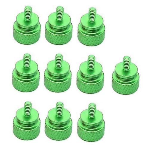 10 Pcs/Lot Unc6 -32 M3.5 Vis  Main Pour Gpu Titulaire Psu Ordinateur Botier Panneau Latral Vis Pc Assembler Watercooling Vert