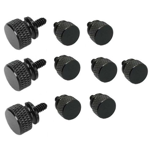 10 Pcs/Lot UNC6 -32 M3.5 Vis  Main pour Support GPU Bloc d'alimentation Botier D'ordinateur Panneau Latral Vis PC Assembler WaterCooling Noir