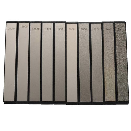 10 Pcs Set Diamant Pierre  Aiguiser Couteau Aiguiseur pour Aiguiseur Bord