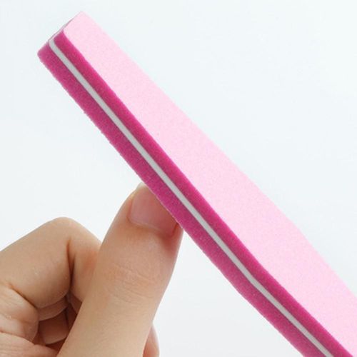 10 Pieces Eponge  Ongles Frotter Avec Une Durabilite Et Une Robustesse Suffisantes Enlever La Peau Morte Ongles Vernis Surface Tampon Fichier Manucure