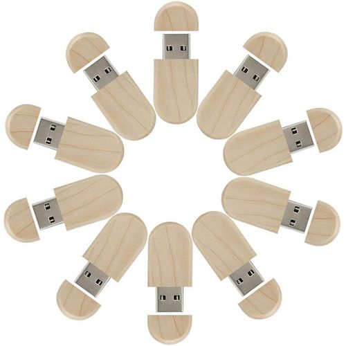 10 Pices Cl Usb 3.0 64 Go En Bois Rapide Usb 3.0 Disk Drive Cadeau De Luxe Pour Quelqu'Un 64Go[SDC631466]