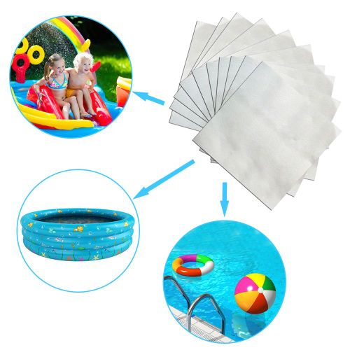 10 Pices/Ensemble Transparent Gonflable Jouet Patchs De Rparation Anneau De Natation Jouet Rparation Autocollant Super Fort Flotteur Lits D'air Patch De Rparation
