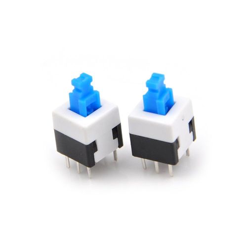 10 Pices/Lot Interrupteur Autobloquant Multimtre Interrupteur Carr 8x8 6 Broches Dpdt Mini Bouton Poussoir