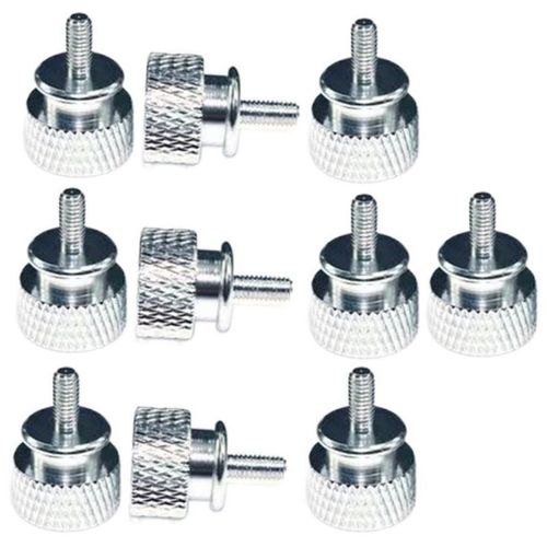 10 Pices/Lot Unc6 -32 M3.5 Vis  Main Pour Support Gpu Psu Botier D'ordinateur De Panneau Latral Pc Assembler Watercooling Argent