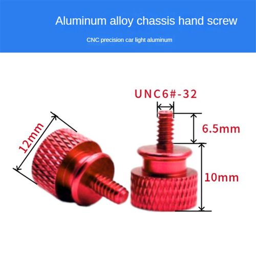 10 Pices/Lot Unc6 -32 M3.5 Vis  Main Pour Support Gpu Psu Botier D'ordinateur De Panneau Latral Pc Assembler Watercooling Vert