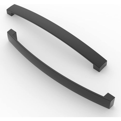 10 Pices Poigne De Meuble, Pas De Trou De 192 Mm, Poigne De Cuisine Cabinet Arch Pull, Pour Porte D'armoire De Cuisine, Tiroir De Commode De Chambre,Noir Mat[Jia5285070]