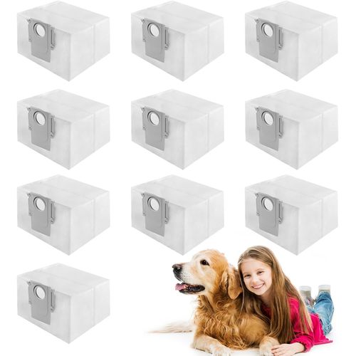 10 Sacs  Poussire Accessoires Pour Xiaomi Roborock S8+/S8 Pro Ultra S7 Maxv Ultra/S7 Pro Ultra/Q7+/ Q7 Max+/Q5+/T8,Sac D'Aspirateur De Remplacement Pour Roborock Station D'Aspira[SSE7111736]