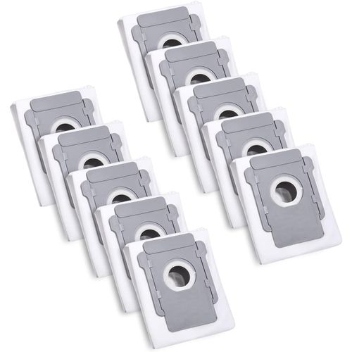 10 Sacs D'Aspirateur Pour Irobot Roomba I7 I7+ I3 I3+ I4 I4+ I6 I6+ J7 J7+ I8 I8+S9 S9+ E5 E6 E7 Clean Base, Sac  Poussire De Rechange Accessoire Pour Allen Aspirateur[Remplace141]