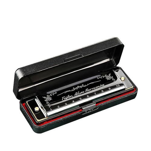 10 Trous 20 Harmonica Blues Deluxe Harmonica Dbutant C Harmonica - Noir