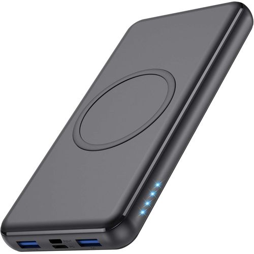 10 W Power Bank Sans Fil 26 800 Ma[18 W Pd Type-C&usb Qc 3.0 ] Chargeur Portable Sans Fil Rapide Qi Chargeur Portable Sans Fil Batterie Externe Pour Iphone 13 12 11,Samsung-Noir[Ind6170969]