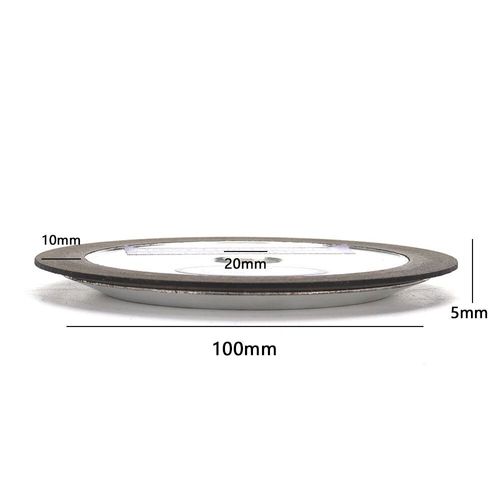 100/125/150mm Diamant Meule Disque Cercle Grain 150 320 Pour Acier Au Tungstne Fraise Outil Affteuse Meuleuse - Type 100x20x5x10-Grit 320