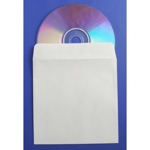 100 Enveloppes Blanches Cd/Dvd
