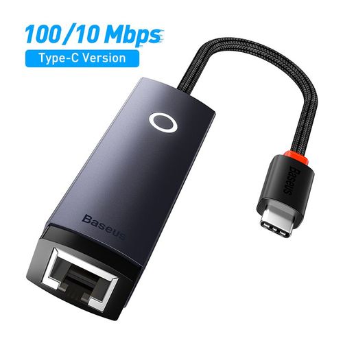 100 Mbps de type C - Bas192. Adaptateur USB Type C RJ45bps, carte rseau Ethernet pour ordinateur portable PC Mi Box Nintendo Switch USB Lan