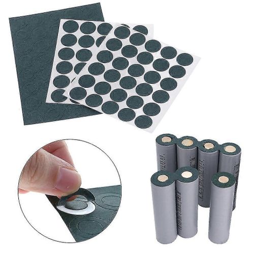 100 Pcs/Feuille Vert 18650 Lithium Batterie Isolation Anode Papier Tampon 1s Li-Ion Cellule Adhsif Joints Isolants