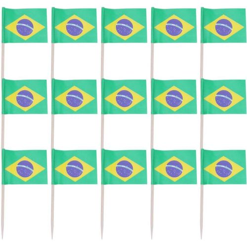 Zonster 10pcs Mini Racing Drapeau Papier Nourriture Médiator Dîner