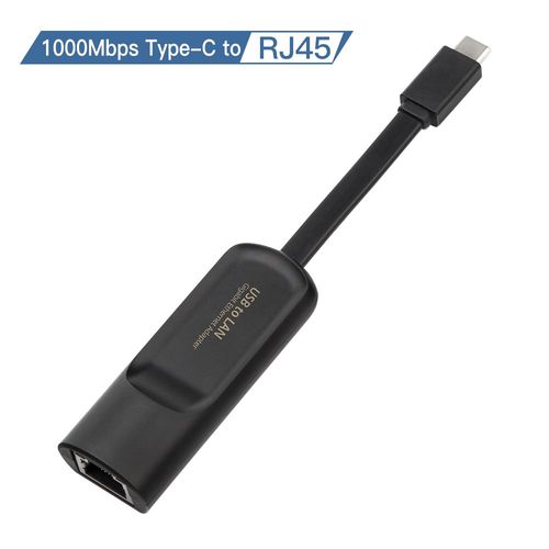1000 Mbps de type C - Carte rseau filaire externe Ethernet USB 2500 vers RJ45, 3.0 Mbps, convertisseur 2.5G Type C, adaptateur Lan airies pour MacPleWin7/10