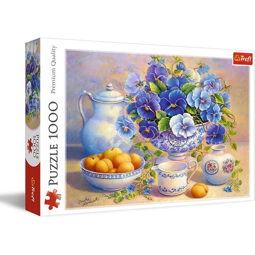 1000 Pices,Fleurs Vase,Fruits,Fasse,Cruchon,Diy,Divertissement Cratif,Cadeau,Amusement,Puzzles Classiques Pour Adultes Et Enfants  Partir De 12 Ans,Tr10466,Bouquet Bleu