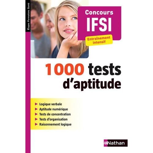 1000 Tests D'aptitude Concours Ifsi - Entranement Intensif    Format Broch 
