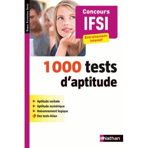 1000 Tests D'aptitude Concours Ifsi - Entranement Intensif   de Simonin Elisabeth  Format Broch 