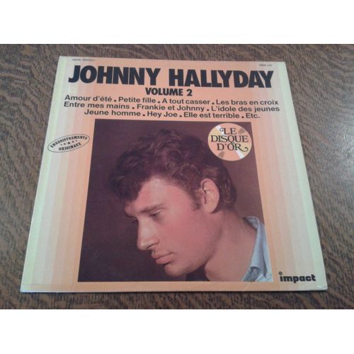 33 Tours Disque D'or Johnny Hallyday Volume 2 Amour D'ete
