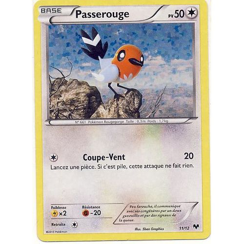 Carte Pokemon 2013 - N° 661 Passerouge