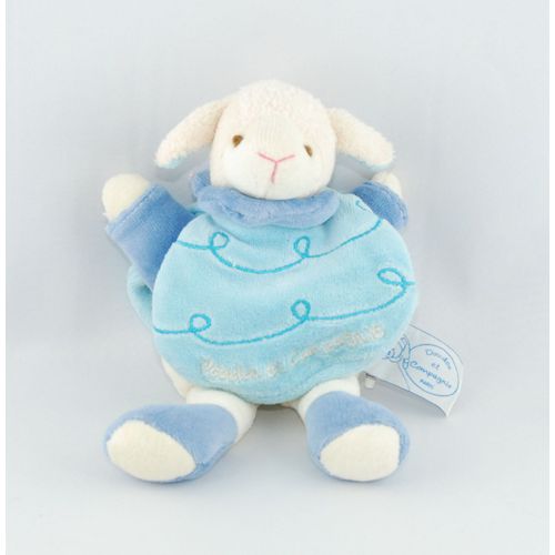Doudou Et Compagnie Gaston Le Mouton Z'amigolos Cape Bleu Blanc 