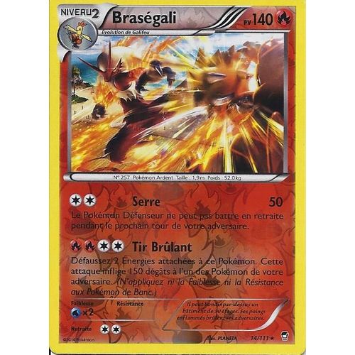Braségali Réverse 14/111 - Xy Poings Furieux