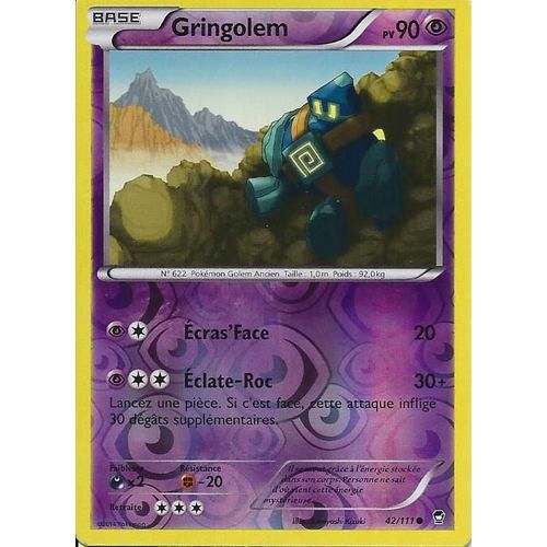 Gringolem Réverse 42/111 - Xy Poings Furieux