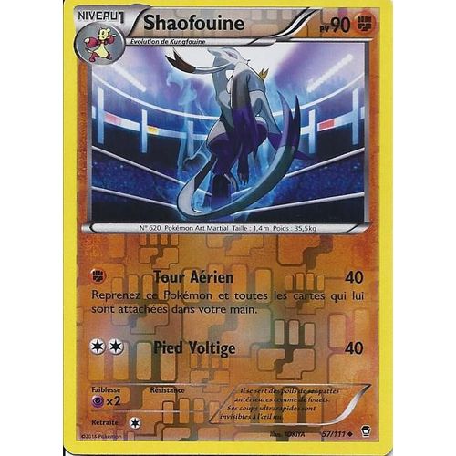 Shaofouine Reverse 57/111 - Xy Poings Furieux