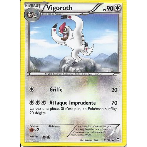 Vigoroth 82/111 - Xy Poings Furieux