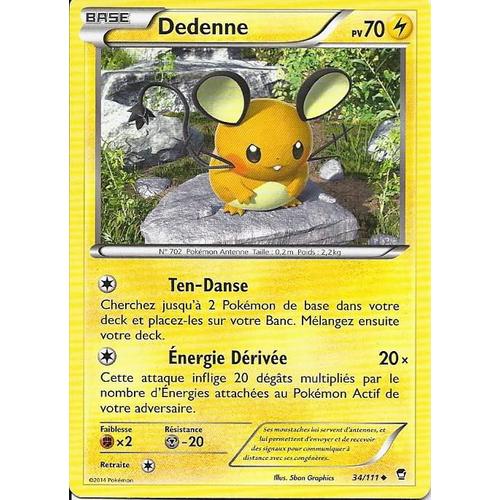 Dedenne 34/111 - Xy Poings Furieux