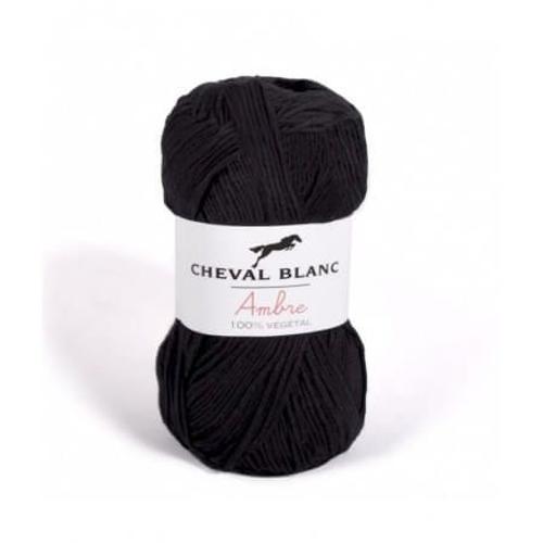 Coton Et Bambou À Tricoter Ambre - Cheval Blanc 012 Noir