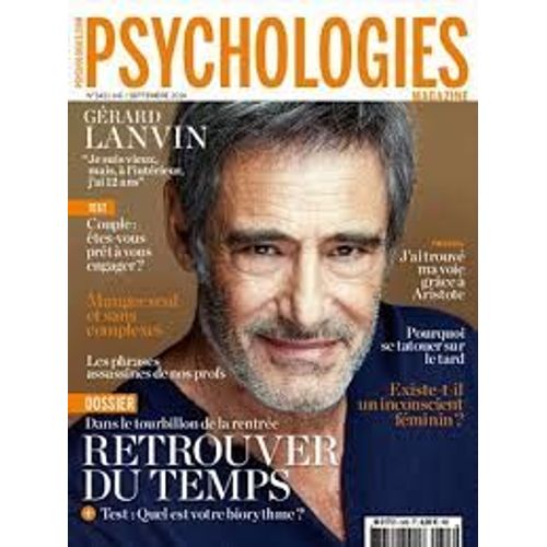 Psychologies Magazine 343 : Retrouver Du Temps