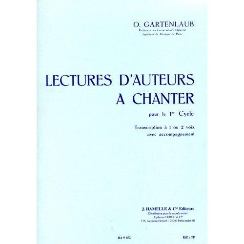 Lectures D'auteurs À Chanter 1er Cycle Transcription À 1 Ou 2 Voix Avec Accompagnement