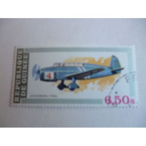 Timbre "Guinée :Caudron 1934".