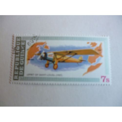 Timbre "Guinée :Spirit Of St Louis 1927".