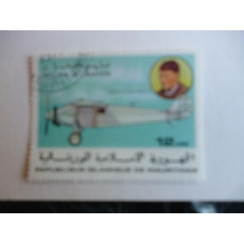 Timbre "Mauritanie:Histoire De L'aviation:Charles Lindbergh".