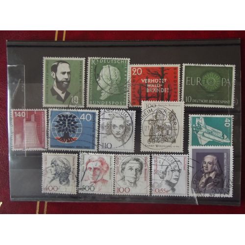 Lot De 14 Timbres Oblitérés Allemagne.