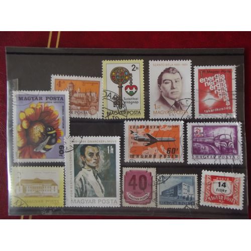Lot De 12 Timbres Oblitérés Hongrie