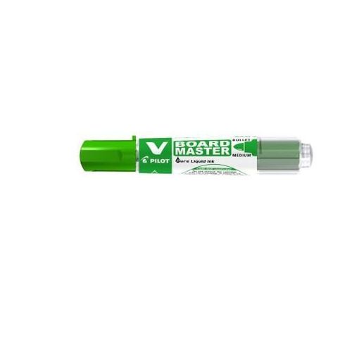 Pilot Lot De 3 Marqueurs Tableau Blanc V-Board Master, Pointe Ogive, Rechargeable , Vert