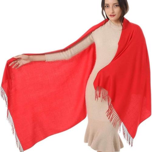 Echarpe Femme Wrap Pashmina Cachemire Douce Idée Cadeau Rouge Goodnice