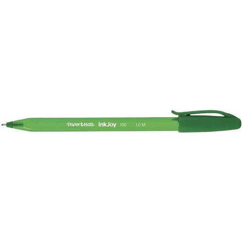 Paper:Mate Lot De 6 Stylos Bille Inkjoy 100 Triangulaire À Capuchon Pte Moy. Vert