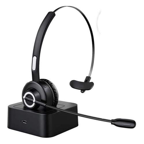 Casque Bluetooth Tecknet avec microphone, casque PC avec écouteurs AI goodnice