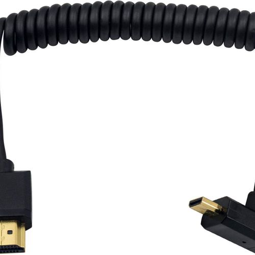 Câble HDMI vers HDMI standard, Micro HDMI vers HDMI enroulé coudé 1,2 m goodnice