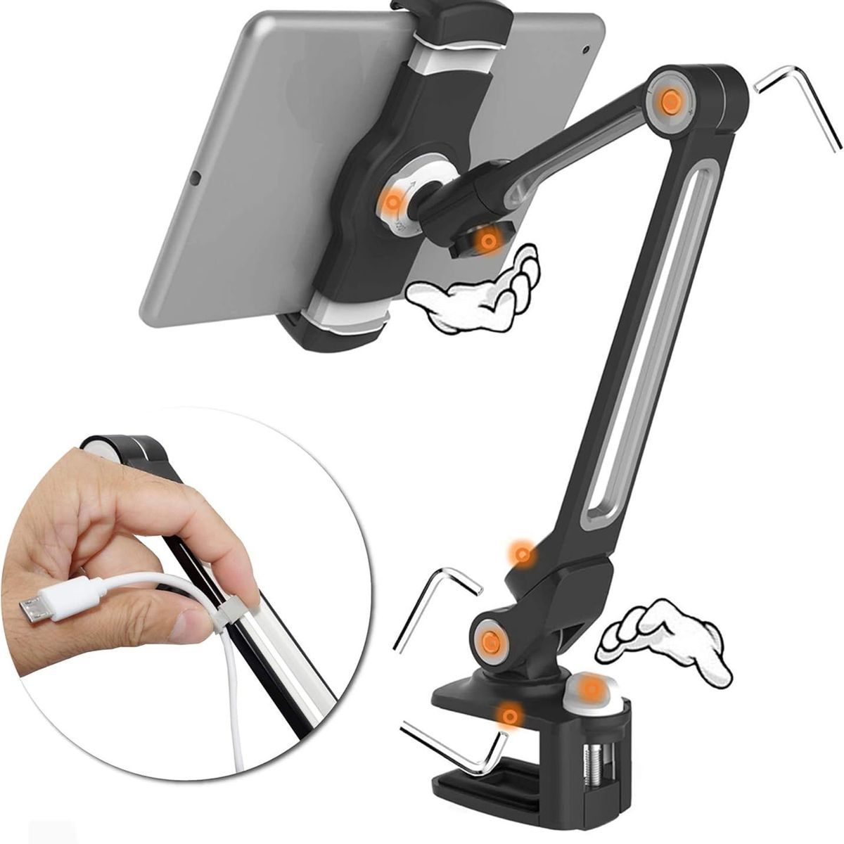 Support De Bureau Ipad, Support Plat, Plat R�glable Multi-An... - 8
