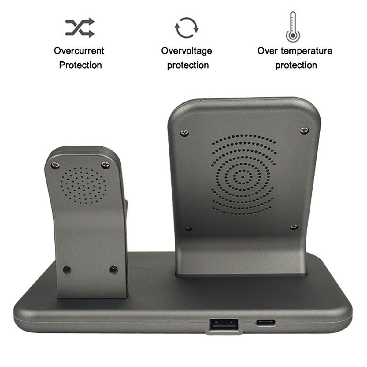 Station De Charge Inductive 4 En 1, Chargeur Sans Fil, 15w S... - 6